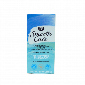 Boots Smooth Care Bikini & Underarm Hair Removal & Moisture Finish Cream  For Sensitive Skin 2x50ml | Side Effects | Price | Buy | Online | Next  Health - Pakistan